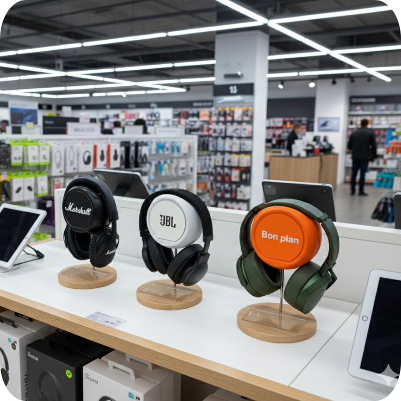 Présentoir Casque Orange