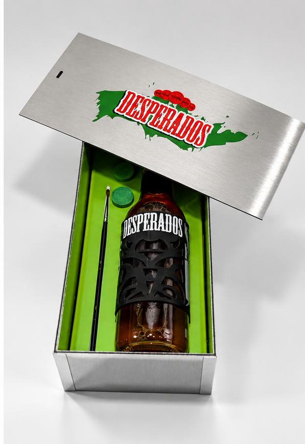 PLV pour la marque Desperados par le groupe Signe Distinctif